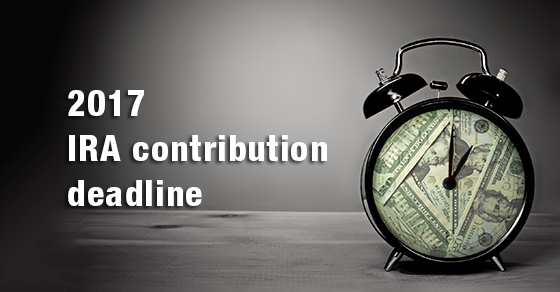 You still have time to make 2017 IRA contributions